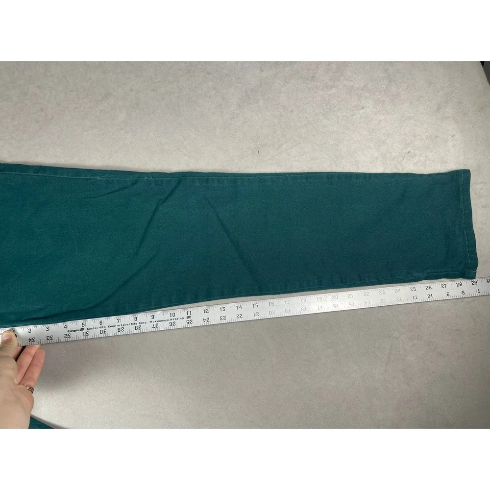 Gloria Vanderbilt Amanda High Rise Tapered Leg Jeans Teal Green Size 6 Womens